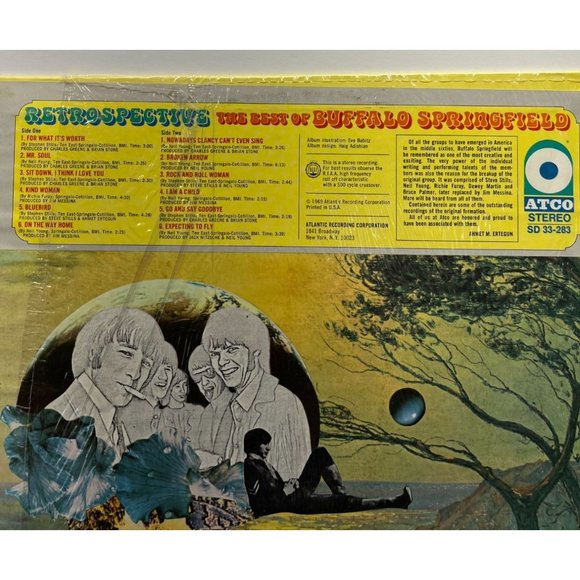 The Best of Buffalo Springfield Retrospective Vinyl LP 1969 Atco Records Shrink - Picture 6 of 7